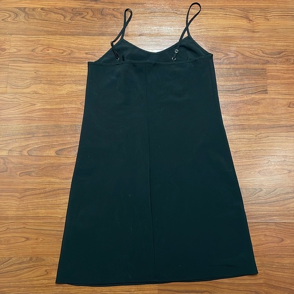 Nanette Lepore Silky V Neck Cami Lightweight Mini Slip Little Black Dress 4 - Picture 3 of 9